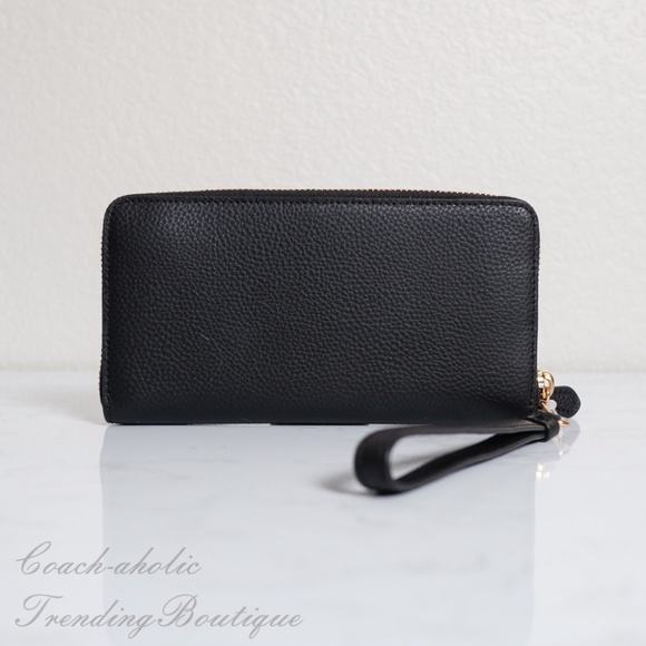 NWT Coach Leather Accordion Zip Wallet/Wristlet - Picture 3 of 8